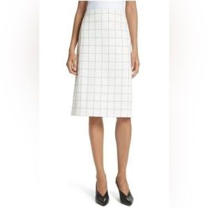 Tibi Skirt Windowpane A-line Knee Length